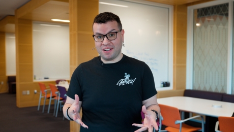 Angel Zayas pushes boundaries, fueled by the knowledge and perspective he gains from USC Annenberg’s faculty.